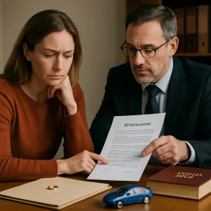 Adjudicación de vehículos y enseres tras divorcio en Toledo